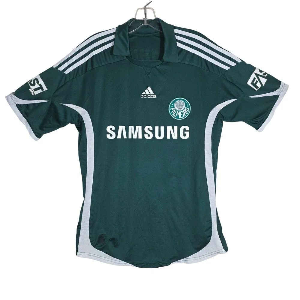 Adidas Palmeiras Soccer Jersey Mens Medium Green Samsung Ciro 7 Brazil
